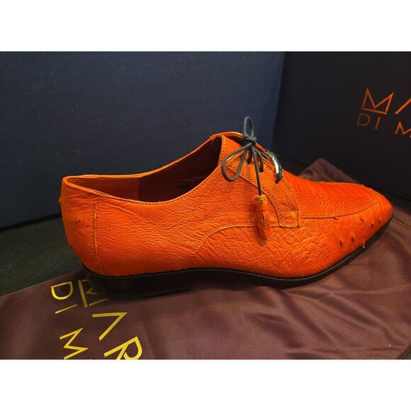 Marco Di Milano Andretti Ostrich Leg Shoes Orange us 8.5 main image 8